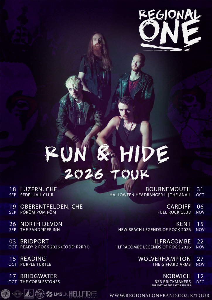 Regional One present the Run & Hide Autumn tour UK & Switzerland 2026