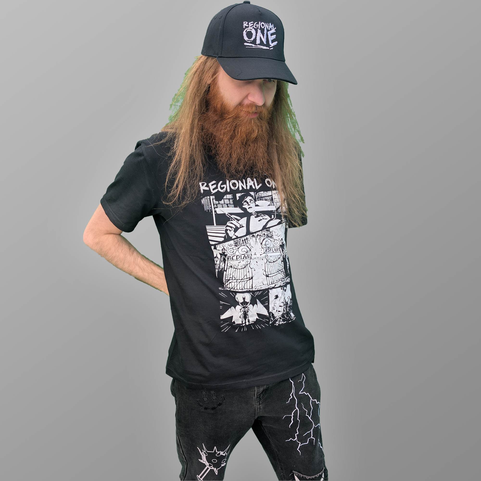 Regional One baseball cap featuring the band’s signature scribble logo on the front.